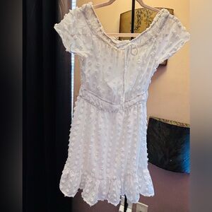 Beautiful Charlotte Russe White Textured Dress